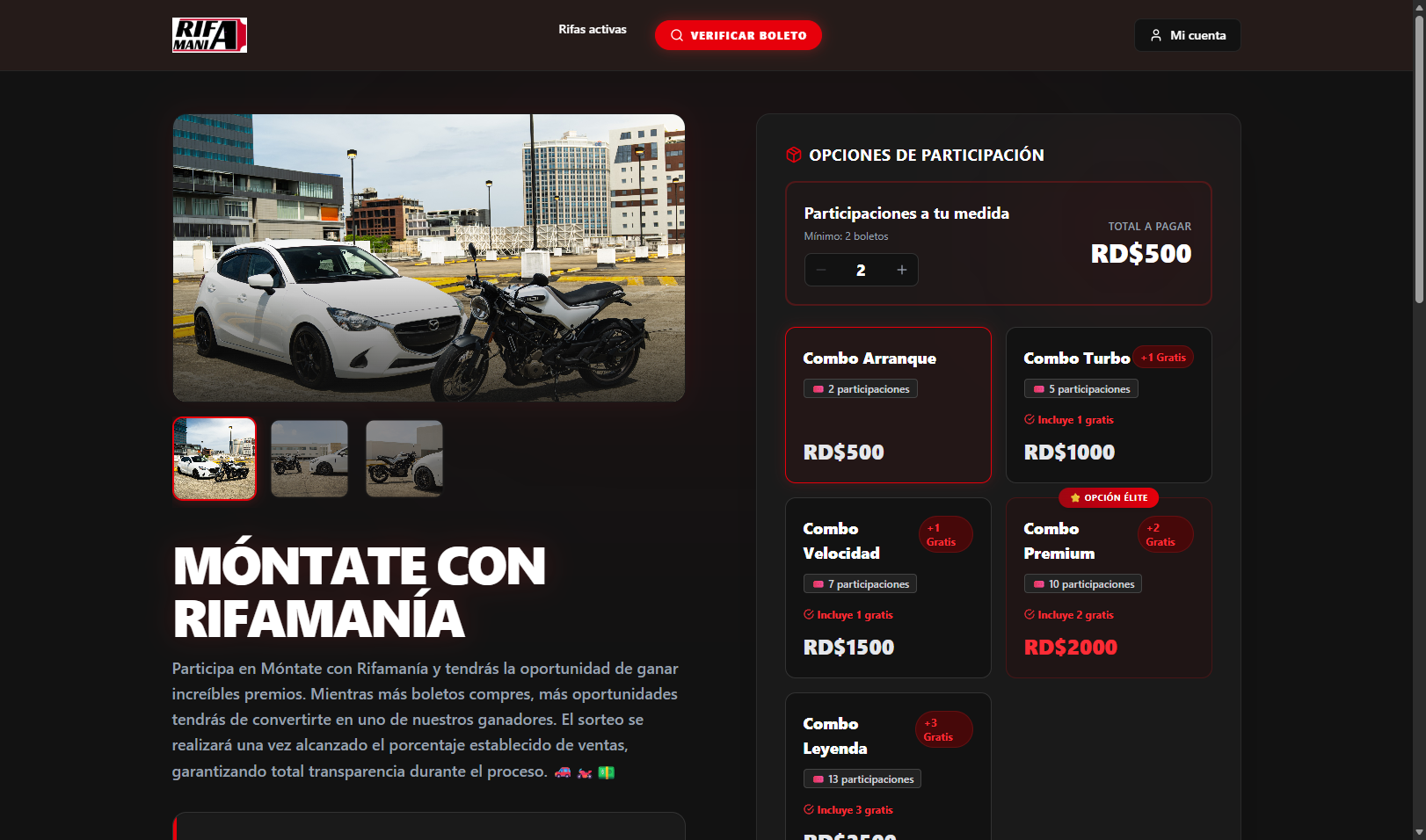 Captura de pantalla de RifaMania RD